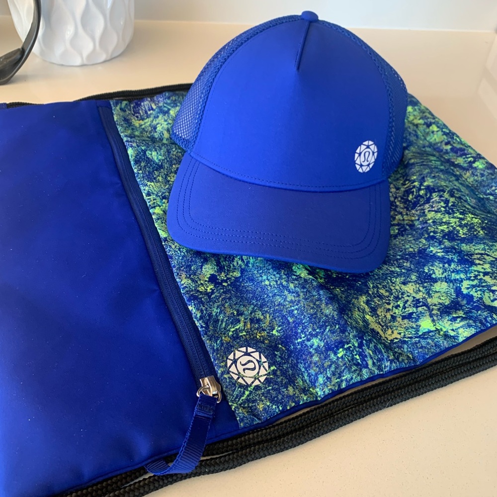 Lululemon SeaWheeze Bag and Hat Rare